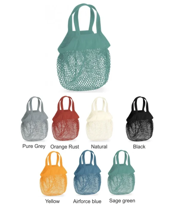 Westford Mill W151 Organic Cotton Mini Mesh Grocery Bag